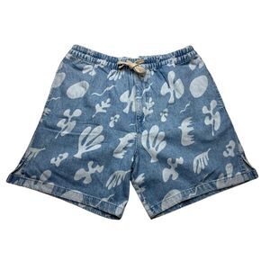 5-63 FRAME Men's 100% Cotton Shorts Denim Abstract Small